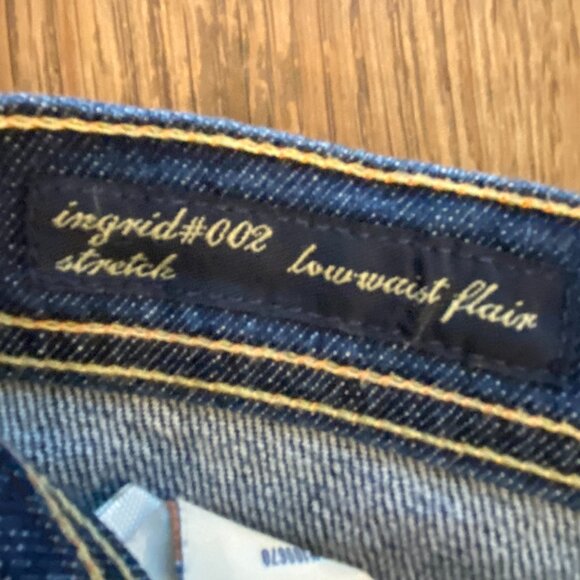 Citizens of Humanity Jeans Women’s 26 Low Waist Flare Ingrid #002 Stretch - Picture 5 of 10